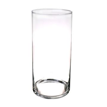 Bougeoir cylindre SANYA AIR en verre, transparent, 60cm, Ø19cm
