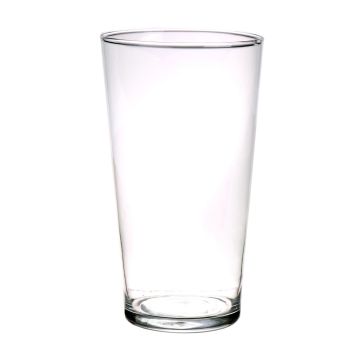 Vase conique AMNA AIR en verre, transparent, 25cm, Ø14cm