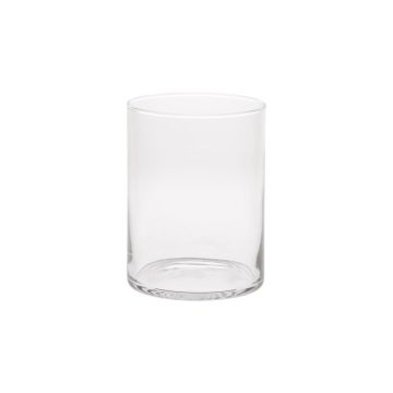 Bougeoir cylindre SANYA AIR en verre, transparent, 21,5cm, &Oslash;13,5cm