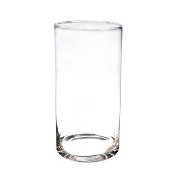 Vase cylindrique en verre SANYA AIR, transparent, 40cm, &Oslash;19cm