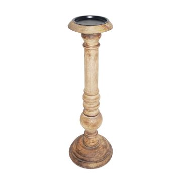 Bougeoir RICCARDO en bois de manguier, marron, 40 cm, Ø 12,5 cm Bougeoir RICCARDO en bois de manguier, marron, 40 cm, Ø 12,5 cm