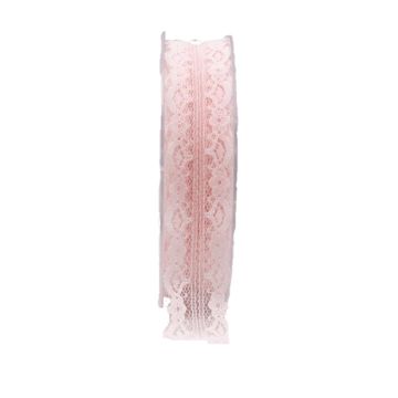 Ruban en dentelle rose SIMAY, 25m, 20mm Ruban en dentelle rose SIMAY, 25m, 20mm
