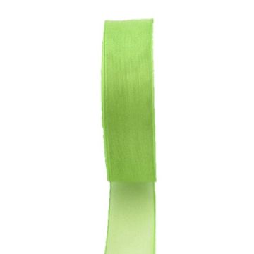 Ruban en organza OSNA, vert citron, 25 m, 25 mm Ruban en organza OSNA, vert citron, 25 m, 25 mm