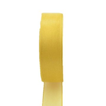Organzaband OSNA, gelb, 50m, 10mm Organzaband OSNA, gelb, 50m, 10mm