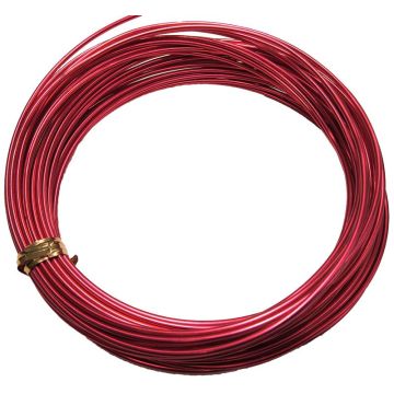 Aluminiumdraht TANEA, rot lackiert, 12m, Ø2mm Aluminiumdraht TANEA, rot lackiert, 12m, Ø2mm