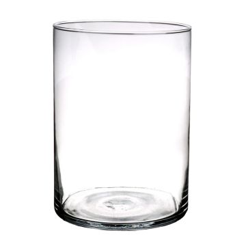 Bougeoir cylindre SANYA AIR en verre, transparent, 25cm, Ø18cm Bougeoir cylindre SANYA AIR en verre, transparent, 25cm, Ø18cm