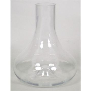 Vase soliflore TELMA, transparent, 22cm, Ø5,5cm/Ø19cm