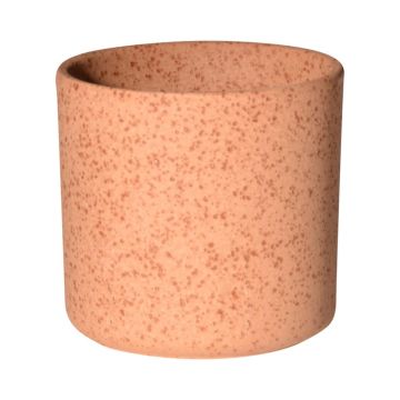 Pot de fleurs en céramique ARAYA, moucheté, brun, 10cm, Ø10cm