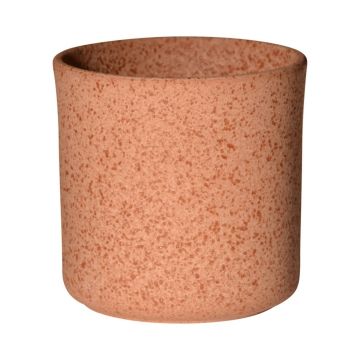 Pot de fleurs en céramique ARAYA, moucheté, brun, 13cm, Ø13cm