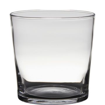 Cache-pot en verre ALENA, transparent, 19cm, Ø19cm