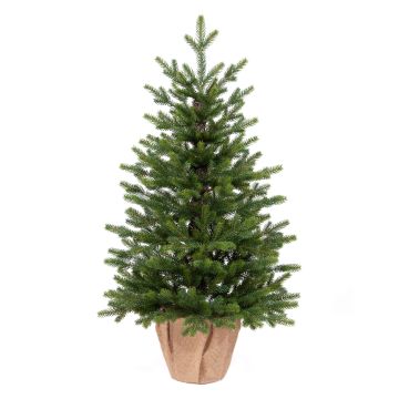 Sapin de Noël artificiel ESPOO, sac en jute, 90cm, Ø55cm Sapin de Noël artificiel ESPOO, sac en jute, 90cm, Ø55cm