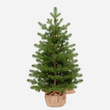 Sapin de Noël artificiel NAANTALI, sac en jute, 60cm, Ø40cm Sapin de Noël artificiel NAANTALI, sac en jute, 60cm, Ø40cm