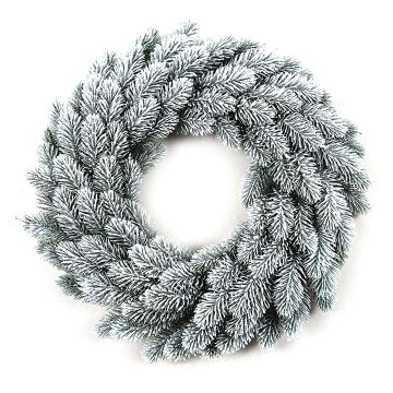 Couronne de sapin artificielle INARI, recouverte de neige, Ø45cm Couronne de sapin artificielle INARI, recouverte de neige, Ø45cm