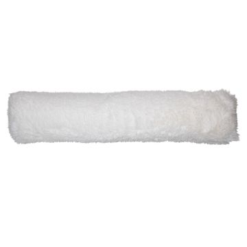 Coussin pare-air moelleux ARIFA aspect fourrure d'ours, blanc, 90 x 20 x 15 cm Coussin pare-air moelleux ARIFA aspect fourrure d'ours, blanc, 90 x 20 x 15 cm
