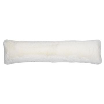 Coupe-vent de porte moelleux ARIFA en tissu Teddy lisse, blanc, 90 x 20 x 15 cm Coupe-vent de porte moelleux ARIFA en tissu Teddy lisse, blanc, 90 x 20 x 15 cm