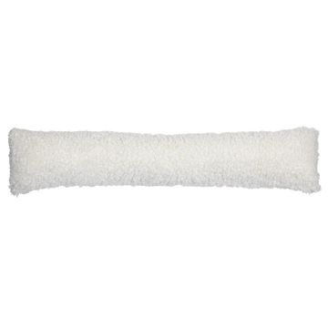 Coussin pare-air moelleux ARIFA en tissu Teddy, blanc, 90 x 20 x 15 cm Coussin pare-air moelleux ARIFA en tissu Teddy, blanc, 90 x 20 x 15 cm