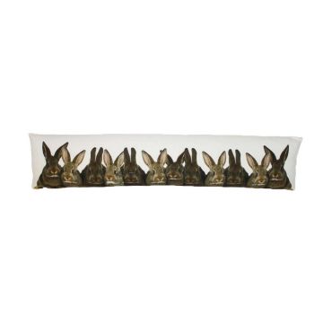 Pare-vent décoratif WEIDER avec motif lapin, marron et blanc, 90 x 20 x 10 cm Pare-vent décoratif WEIDER avec motif lapin, marron et blanc, 90 x 20 x 10 cm