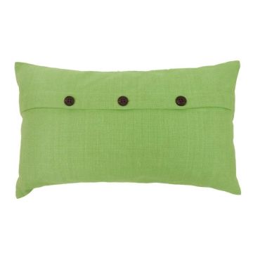 Coussin pour canapé TALINA, avec boutons, vert pomme, 50x30cm
