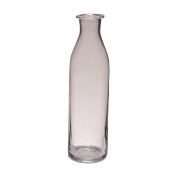 Bouteille en verre ETIENNE, transparent, 30cm, Ø7cm