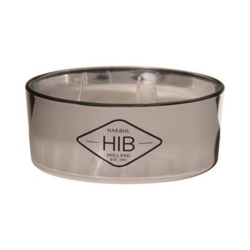 Bougie 3 mèches dans un verre MOEMA, argent, 6cm, Ø15cm Bougie 3 mèches dans un verre MOEMA, argent, 6cm, Ø15cm