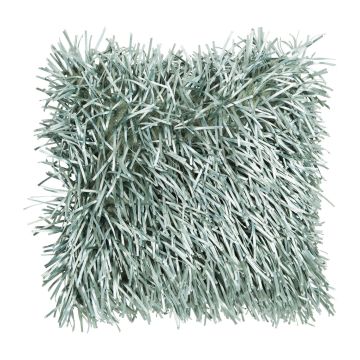 Coussin pour canapé DAKIRA, vert menthe, franges longues, 45x45cm