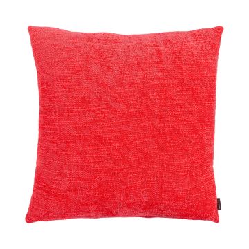 Coussin décoratif en toile KALUA, corail, 45x45cm