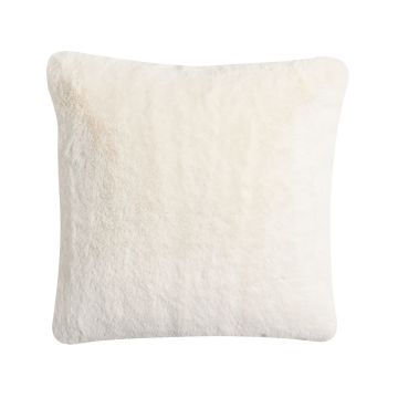 Coussin douillet MAGALI, crème-blanc, 45x45cm