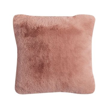 Coussin douillet MAGALI, vieux rose, 45x45cm