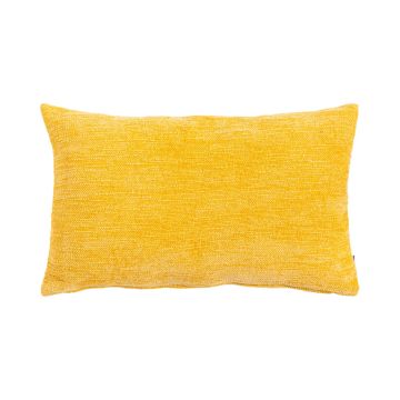 Coussin décoratif en toile KALUA, jaune, 50x30cm