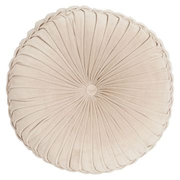 Coussin rond / Pouf BELLONA, beige, 10x60cm