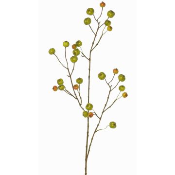 Branche synthétique de pommier ornemental NONGIH avec fruits, vert-orange, 90cm Branche synthétique de pommier ornemental NONGIH avec fruits, vert-orange, 90cm