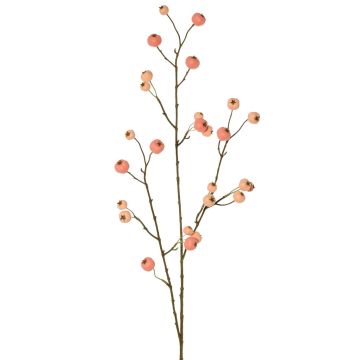 Branche synthétique de pommier ornemental NONGIH avec fruits, rose clair, 90cm Branche synthétique de pommier ornemental NONGIH avec fruits, rose clair, 90cm