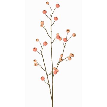 Branche synthétique de pommier ornemental NONGIH avec fruits, rose clair, 90cm Branche synthétique de pommier ornemental NONGIH avec fruits, rose clair, 90cm