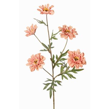 Branche artificielle Chrysanthème PRUDENCE, collection écologique, vieux rose, 75cm, Ø5-6,5cm