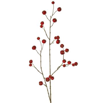 Branche synthétique de pommier ornemental NONGIH avec fruits, rouge foncé, 90cm Branche synthétique de pommier ornemental NONGIH avec fruits, rouge foncé, 90cm