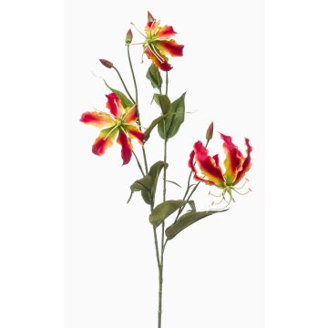 Branche décorative de gloriosa TROFEL, rose-jaune, 90 cm Branche décorative de gloriosa TROFEL, rose-jaune, 90 cm