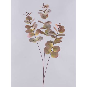 Branche d'eucalyptus artificielle ERINDALS, vert-bordeaux, 90 cm