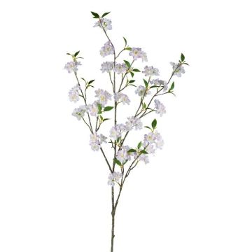 Branche décorative de cerisier du Japon FYNLOK avec des fleurs, rose clair, 125cm