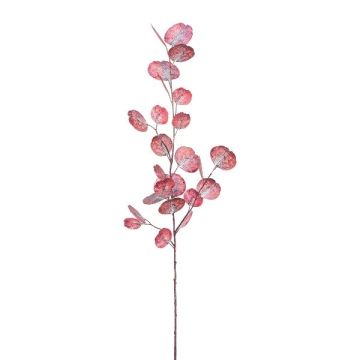 Branche artificielle Eucalyptus VORTAN, rouge bourgogne, 85cm