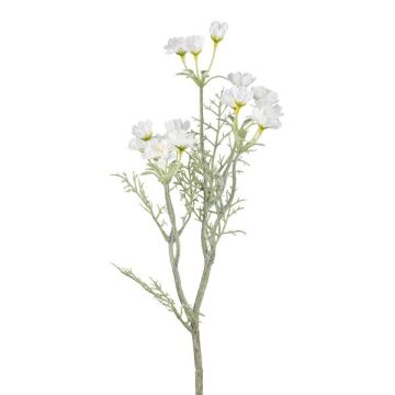 Branche de fleurs artificielles Marguerite PALVON, blanc, 55cm