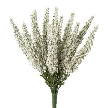 Fleur artificielle bruyère MIRAKY, tige à piquer, blanche, 26cm Fleur artificielle bruyère MIRAKY, tige à piquer, blanche, 26cm