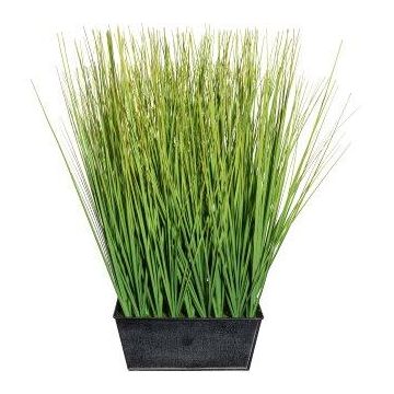 Herbe artificielle Pennisetum LOPIMA dans un pot en zinc, vert, 45cm