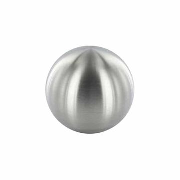 Boule en acier inoxydable argent mat MIROH, Ø10cm