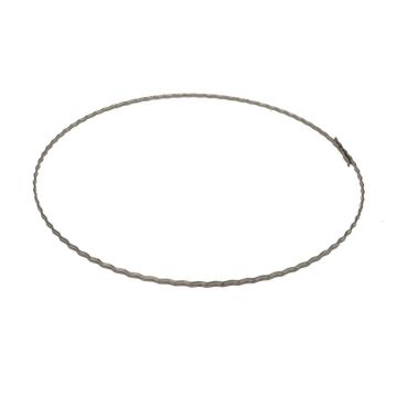 Cercle métallique OASIS® en fil plat ondulé, gris, Ø18cm