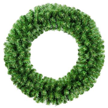 Couronne de sapin artificielle KIRKENES, verte, Ø80cm