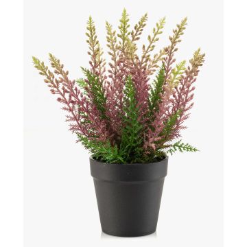Bruyère synthétique ELSAWO dans un pot décoratif crossdoor, lilas, 30cm