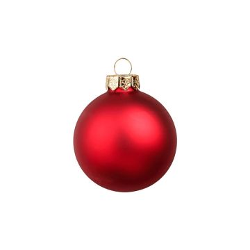 Boule de Noël CLARIBELLE, mate, 30 pièces, rouge, Ø 6 cm Boule de Noël CLARIBELLE, mate, 30 pièces, rouge, Ø 6 cm