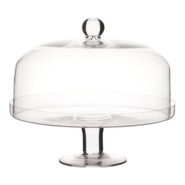 Cloche à gâteau en verre CALLINDRA, avec socle, transparent, 26 cm, Ø 25 cm Cloche à gâteau en verre CALLINDRA, avec socle, transparent, 26 cm, Ø 25 cm
