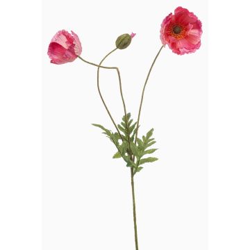 Rameau décoratif de pavot SCHUNRA, rose, 75cm Rameau décoratif de pavot SCHUNRA, rose, 75cm