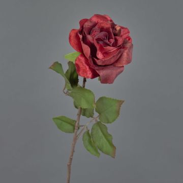 Rose artificielle en velours SINDALA, rouge, 60 cm, Ø 12 cm Rose artificielle en velours SINDALA, rouge, 60 cm, Ø 12 cm